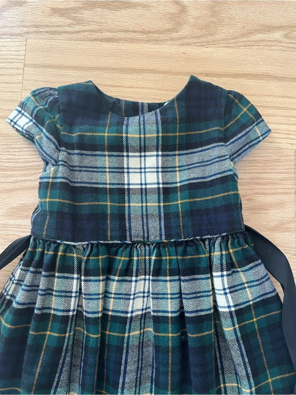 Ralph Lauren Baby Girl Plaid Dress - Classic Holiday Style Size 12M